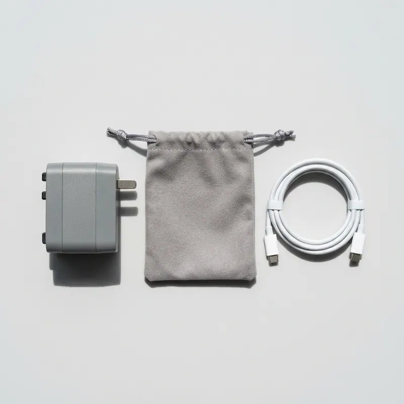 Universal Travel Adapter in matte gray